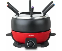 H.Koenig elektrinis fondiu rinkinys 2 l, 800 W, 6 šakutės, reguliuojama temperatūra ALP1800