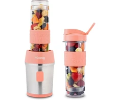 H.Koenig mini trintuvas 570 ml, 300 W, nerūdijančio plieno peiliai, 2 gertuvės, SMOO10