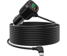 Hoembpn automobilinis įkroviklis 60 W su 3 USB prievadais, PD 3.0/QC 3.0 ir 3,5 m USB-C laidu