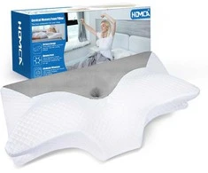 HOMCA ergonominė ortopedinė pagalvė iš atminties putų, didelė, 70 × 40 cm, pilka, PL06