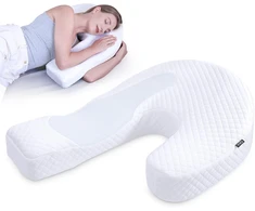 HOMCA ergonominė U formos atminties putų pagalvė miegantiems ant šono PL005