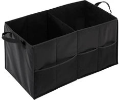 Honey-Can-Do sulankstomas automobilio bagažinės organizatorius su 2 skyriais SFT-01166