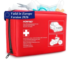 HONYAO automobilinė pirmosios pagalbos vaistinėlė pagal DIN 13164:2023 HY-DIN13164