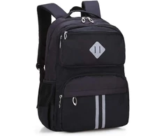 HOPYOCK vaikiška kuprinė su atšvaitais, 28,8 l talpos, juoda, HY113H-Juodas