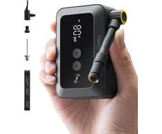 HOTO elektrinė dviračių padangų pompa 150 PSI, USB-C, QWCQA002-Juodas