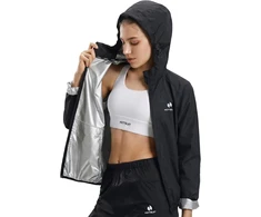 HOTSUIT moteriškas pirties kostiumas iš poliesterio, juodas, 4XL, H2214032-BLK2-4XL