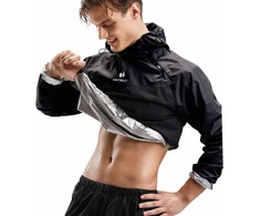 HOTSUIT vyriškas pirties kostiumas svorio mažinimui, juodas, 4XL, 5540904-BLK-4XL