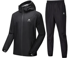HOTSUIT vyriškas saunos treniruočių kombinezonas iš poliesterio, juodas, M, H1214024-BLK-M