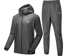 HOTSUIT vyriškas saunos treniruočių kostiumas su užtrauktuku, XL, H1214024-DGRY-XL