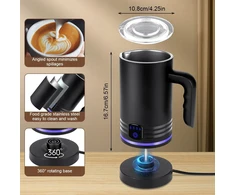 HOTUT elektrinis pieno putų plakiklis 4 režimų, 430 ml, 400 W, modelis 4000880