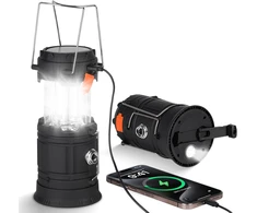 HOTUT įkraunama LED kempingo lempa, žibintuvėlis, išorinė baterija, 350 lm, 3200 mAh, IPX4