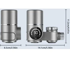 HOTUT vandens čiaupo filtras su UV LED ekranu, aktyvintos anglies kasete ir ABS korpusu KAT-STP-301