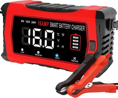 HTRC automobilinis akumuliatorių įkroviklis 6 V/12 V/24 V, 16 A, 16A-Charger
