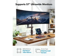 HUANUO monitoriaus laikiklis 17–49 colių, iki 18 kg, VESA 100 × 100 mm, HNSS49B