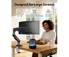 HUANUO monitoriaus laikiklis 33–102 cm ekranams, iki 12 kg, VESA 75 × 75/100 × 100 mm HNDMA92B
