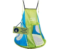 HUDORA Cosy Castle sūpynių palapinės uždangalas 90 ir 110/120, mėlynas/citrininis, 72154