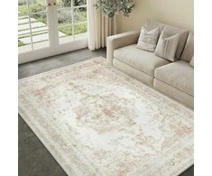 HUGEAR kilimas 150 × 210 cm, polipropilenas, stačiakampis, žemas plaukas, neslystantis, modelis X23IU0027