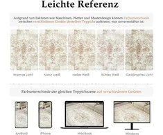 HUGEAR kilimas 150 × 210 cm, polipropilenas, stačiakampis, žemas plaukas, neslystantis, modelis X23IU0027