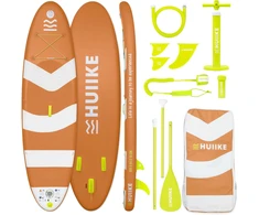 HUIIKE pripučiama SUP lenta su priedais, 305x84x15 cm, 130 kg, PVC, oranžinė