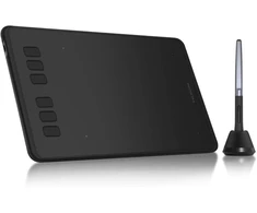 HUION grafinė planšetė H640P-OTG su 8192 lygių slėgio jautrumu ir 6 programuojamais mygtukais