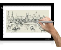 HUION LED piešimo švieslentė 31 x 21 cm su USB maitinimu ir reguliuojamu ryškumu L4S
