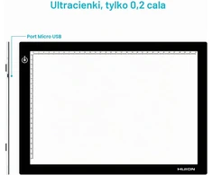 HUION LED piešimo švieslentė 31 x 21 cm su USB maitinimu ir reguliuojamu ryškumu L4S