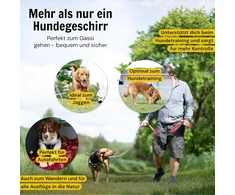 Hundefreund šunų petnešos dideliems šunims, L dydžio, juodos, atšvaitinės