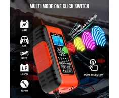 Husgw akumuliatorių įkroviklis 12 V/24 V, 10 A, su LCD ekranu ZYX-J50