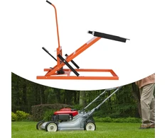 HUSPOO hidraulinis kėlimo domkratas vejapjovėms, 226 kg apkrova, kėlimo aukštis 44–61 cm, plienas Q235, reguliuojamas plotis