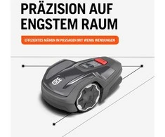 Husqvarna robotinė vejapjovė Automower Aspire R4, akumuliatorinė, Wi‑Fi, Bluetooth, iki 400 m², 970840812