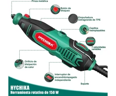 HYCHIKA daugiafunkcis sukamasis įrankis 150 W, 7 greičiai, su grandinės galąstuvu ir 167 priedais, TX108