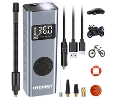 HYCHIKA nešiojamas elektrinis oro kompresorius 12 V, 6000 mAh, 150 PSI, MS22C-002