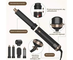 hzuisst 5 viename plaukų formavimo prietaisas 1000 W su 32 mm garbanojimo antgaliais wh-rb4851t