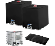IBS IBC vandens talpos uždangalas, UV atspari 1000 l plėvelė, 120 x 100 x 116 cm, 2 vnt.