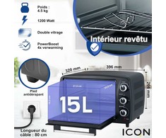 Elektrinė krosnelė ICQN Compact mini orkaitė