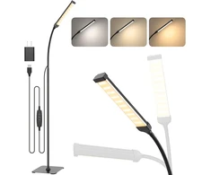 iFalarila LED grindų lempa 10 W, 120 LED, reguliuojama spalvinė temperatūra TBL724-BK