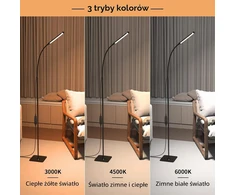 iFalarila LED grindų lempa 10 W, 120 LED, reguliuojama spalvinė temperatūra TBL724-BK