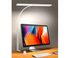 iFalarila LED stalinė lempa su spaustuku, 160 LED, USB, 360° reguliavimas, TBL727-BK