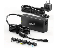 Iggual universalus nešiojamųjų kompiuterių kroviklis 120 W, 5 keičiamos DC jungtys, CUA-5T-120 W