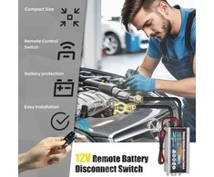 IMAYCC bevielis automobilio akumuliatoriaus atjungiklis, nuotolinis 12 V 120 A išjungiklis, apsauga nuo išsikrovimo