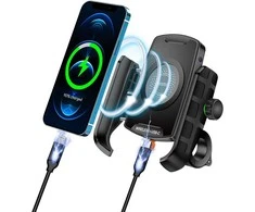 iMESTOU laikiklis motociklui, QC3.0, 15 W, USB-C, M9S modelis