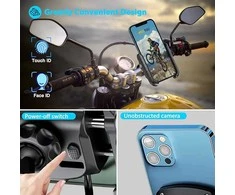 iMESTOU Motociklo telefono laikiklis su greitu įkrovimu
