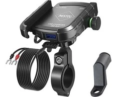 iMESTOU Motociklo telefono laikiklis su greitu įkrovimu