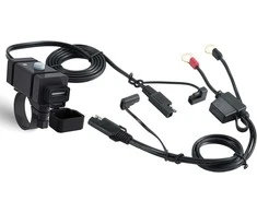 iMESTOU SAE į USB adapteris motociklui, 2 x USB 2,4 A, įmontuotas voltmetras, OT-2