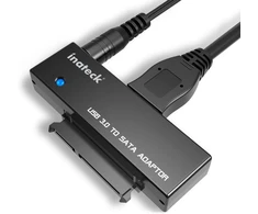 Inateck USB 3.0 į SATA adapteris 2.5 ir 3.5 colių HDD bei SSD diskams su 12 V 2 A maitinimu UA1001