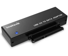 Inateck USB 3.0 į SATA adapteris 2.5 ir 3.5 colių HDD bei SSD diskams su 12 V 2 A maitinimu UA1001