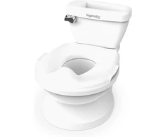 Ingenuity vaikiškas naktipuodis My Size Potty Pro su nuleidimo garsu ir nuimamu dubeniu