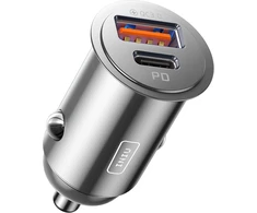 INIU automobilinis įkroviklis 60 W su USB-C ir USB-A, PD bei QC 3.0 greituoju įkrovimu