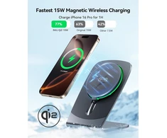 INIU belaidis magnetinis įkroviklis Qi2 15 W su USB-C jungtimi W21-E1