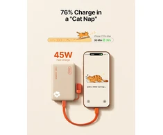 INIU išorinis akumuliatorius 10000 mAh 45 W 2x USB-C PD3.0 su žibintuvėliu, P41